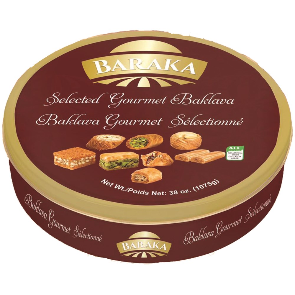 Selected Baklawa Assorted Tin "Baraka" 1075g * 10